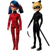 Combo Bonecos Ladybug Musical Cat Noir Articulados Miraculous