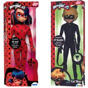 Kit Bonecos Ladybug E Cat Noir Articulados Miraculous