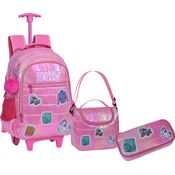 Kit Mochila Juvenil Estojo e Lancheira Unicórnio Yepp - MIF5305