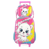 Kit Mochila Rodas Lancheira Infantil Luxcel Cindy IC37612CD (483704)