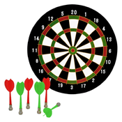 Jogo de Dardos com 6 Dardos e Alvo magnético 40,5cm