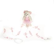 Pingente De Cortina Ursa Bailarina Rosa (Unidade)