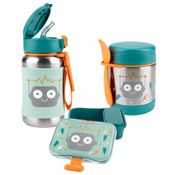 Kit Refeição Skip Hop Robô Garrafa Pote Térmico e Lanche