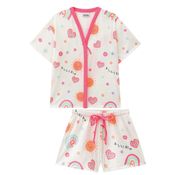 Conjunto Kukiê Infantil Kimono E Short Linha Alecrim Summer