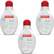 3 SHAMPOOS PARA BEBE FISHER PRICE 400 ML HIPOALERGÊNICO