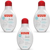 3 SHAMPOOS PARA BEBE FISHER PRICE 400 ML HIPOALERGÊNICO