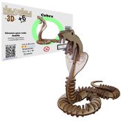 Brinquedo Quebra Cabeça 3D Cobra Mdf