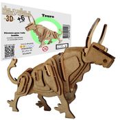 Brinquedo Quebra Cabeça 3d Touro Mdf