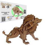 Brinquedo Quebra Cabeça 3D Leão Mdf