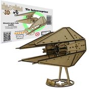 Brinquedo Quebra Cabeça 3D Tie Interceptor Mdf