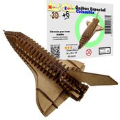 Brinquedo Quebra Cabeça 3D Ônibus Espacial Columbia MDF