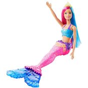 Boneca Barbie Sereia Cauda Rosa - Barbie Dreamtopia - Mattel