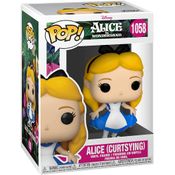 Boneco Funko Pop Disney Alice in Wonderland Alice Curtsying 1058 Alice no País das Maravilhas
