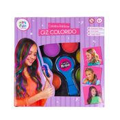 Conjunto - Cabelos Rainbow - Giz Colorido - FanFun