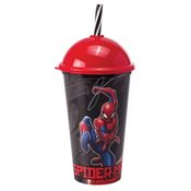 Marvel Vingadores Homem Aranha Copo Canudo 500 ml Plasútil