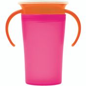 Copo de Treinamento Bebê 360 Com Alça Buba Rosa