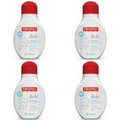 4 SHAMPOOS PARA BEBE FISHER PRICE 200 ML HIPOALERGÊNICO