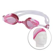 Óculos e Touca de Natação - Infantil - Swim JR - Rosa - Speedo