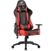 Cadeira Gamer Giratória Elevação a Gás 02 Almofadas de Apoio Cruiser H01 Preto e Vermelho - Fortrek