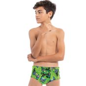 Sunga Cecí Slim Gamer Boy Elastano,Poliéster Verde