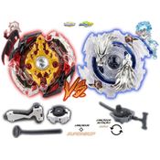 Kit 2 Beyblade Burst + 2 Lançador God Spriggan Vs Luinor Shu e Lui