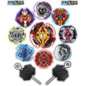 Kit 4 Beyblade Burst C/2 Lançador Rantaro Daigo Ken Hoji