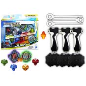 Beyblade Burst Slingshock Kit Mestre Hasbro + 3 Lançadores