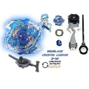 Beyblade Burst C/ 2 Lançador Grip Cristal Luinor Beyblader Lui