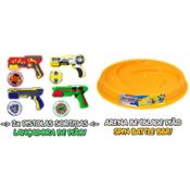 Kit 2 Lançador Pião Combate 2 Beyblade Ganhe Arena Batalha