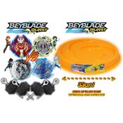 Kit 4 Beyblade 4 Lançador + Arena Beyblade Burst