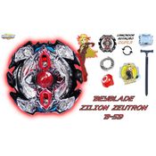 Beyblade Burst C/Lançador Dupla Rotação Zlion Zeutron Beyblader Zac