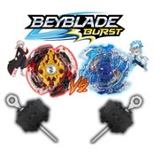 Kit 2 Beyblade Burst 2 Lançador Beyblade God Spriggan Luinor