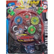 4 Beyblade Metal + Arena + 2 Lançadores