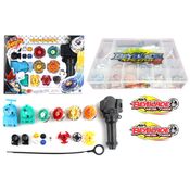 Maleta Organizadora Beyblade + 4 Beyblade Metal Fusion c/Super Lançador