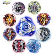 Kit 4 Beyblade Burst com Lançador Rantaro, Daigo, Shu E Outros