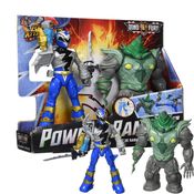 Bonecos Power Rangers Blue Ranger vs Shockhorn - Hasbro