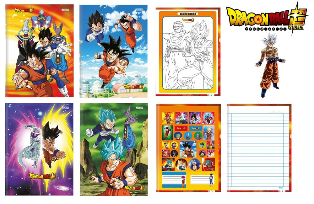 Caderno Brochurão Grande Dragon Ball 80 Folhas São Domingos, Material  Escolar, Goku, Personagens, Desenho, Brochura