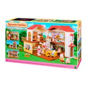 Cenário - Sylvanian Families - Casa do Telhado Vermelho com Luzes - Epoch Magia