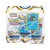 Jogo de Cartas Pokémon - Blister Triplo - EE - Tempestade Prateada - Basculin - Copag