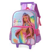 Mochila de Rodinhas Com Alça Luxcel Barbie Violeta