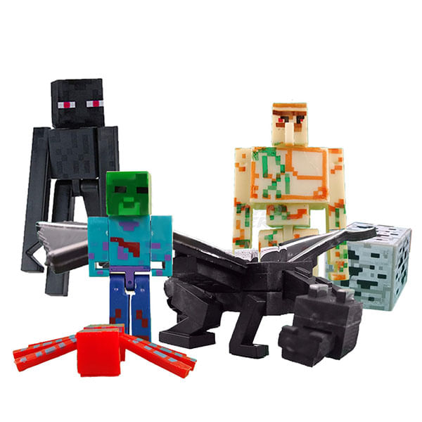 Boneco Minecraft Vanilla 8 Cm Monte o Portal GTP08 Mattel - Ri Happy