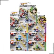 Kit com 7 Carrinhos Mario Kart 2022 Hot Wheels Gbg25
