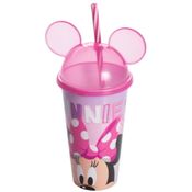 Copo Minnie Rosa Disney Infantil Menina 500ml Plasutil