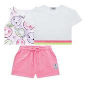 Conjunto de Roupa Kukiê Rosa