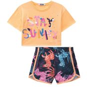 Conjunto Kukiê Stay Sunny Zebrinha Laranja