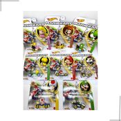 Kit Hot Wheels Mario Kart Gbg25 Miniatura c/ 8 carrinhos