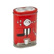 Pote Para Café Lata Design Retrô Cafeterias Barista Vermelha