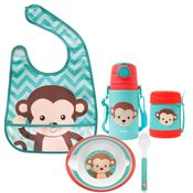 Kit Alimentação Animal Fun Macaco com 5 ítens Buba