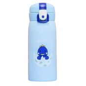 Garrafa Térmica Azul Escolar Infantil 350ml - Dino Az