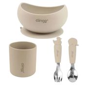 Kit Alimentação Silicone Flex Fendi com 4 Ítens Clingo Mod 2